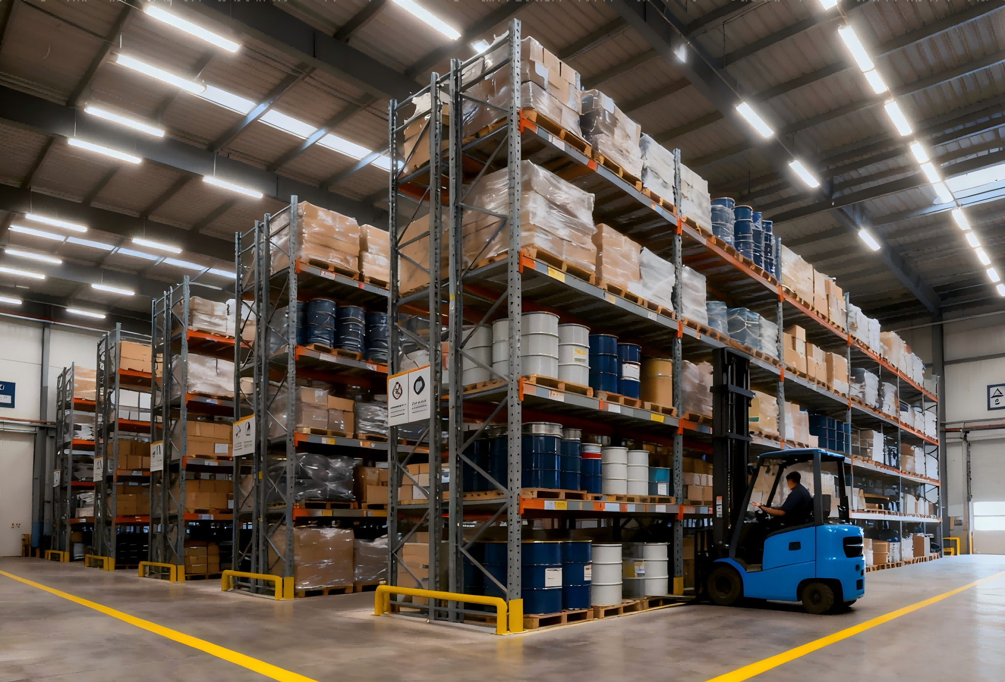 The company's intelligent warehousing center safeguards business development.