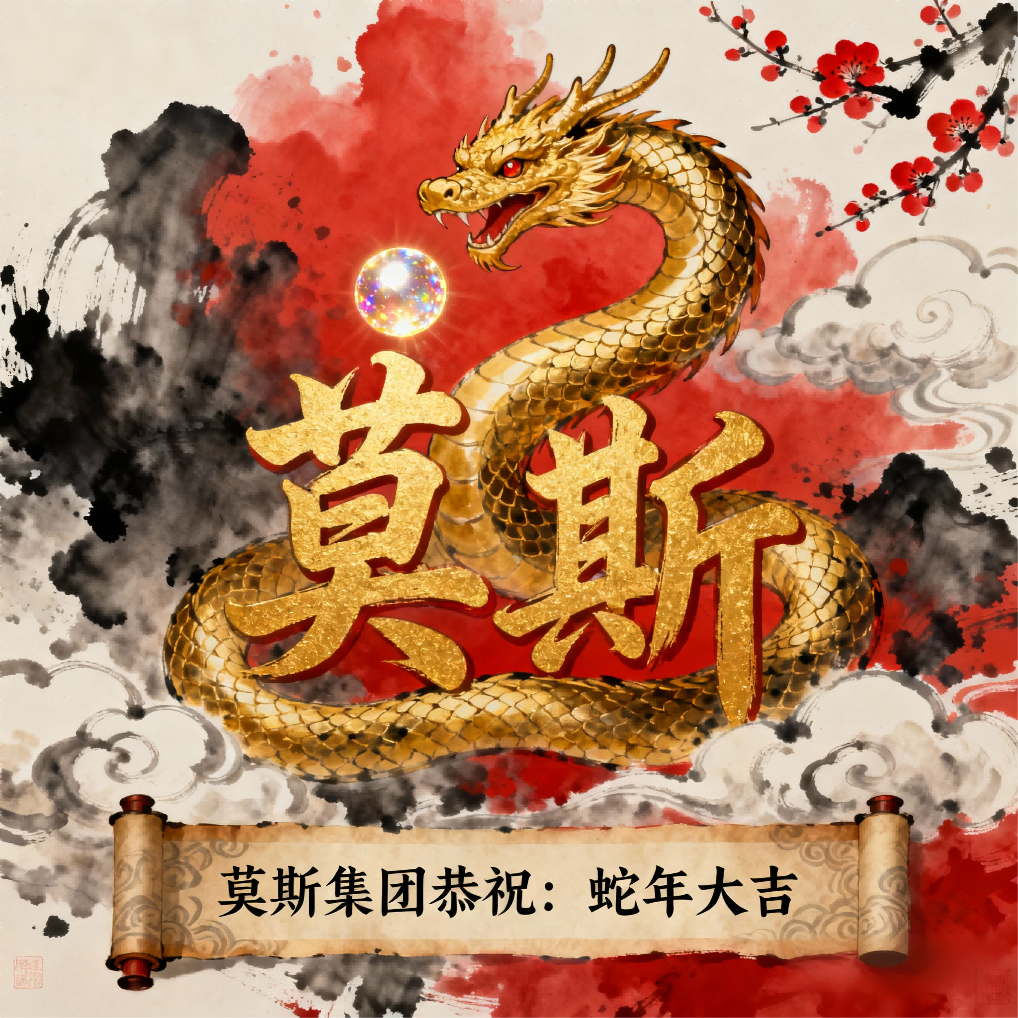 莫斯国际集团祝您蛇年快乐！